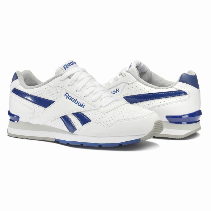 Tenisi Reebok Royal Glide S Clip Barbati Albi/Albastri Romania EA2261TW